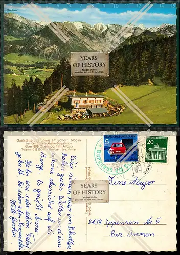 Orig. AK Berghaus am Söller Oberstdorf Allgäu Skigebiet Wandergebiet Söllere