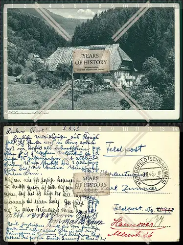 Orig. AK Schwarzwaldhaus Königsfeld Feldpost 1943 gelaufen