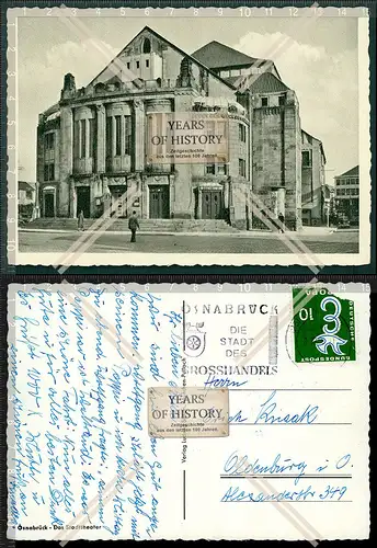 Orig. AK Osnabrück Stadttheater Straßenansicht