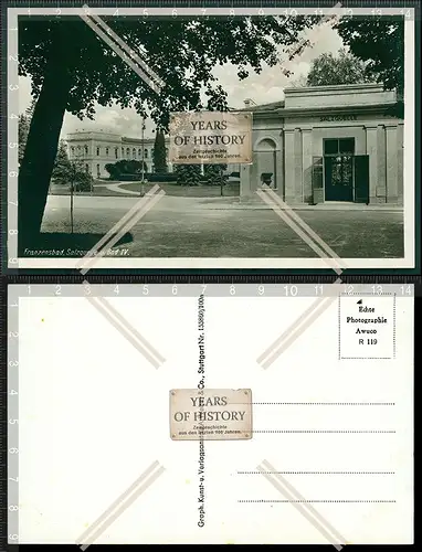 Orig. Foto AK Franzensbad Salzquelle 1939 Frantiskovy Lazne Böhmen Tschechien 