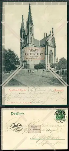 Orig. AK Remagen Wallfahrtskirche St. Apollinaris 1902 gelaufen