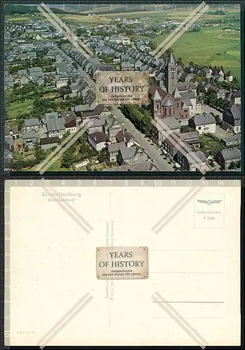 Orig. AK Schmallenberg Sauerland Luftbild Fliegeraufnahme Panorama der Stadt