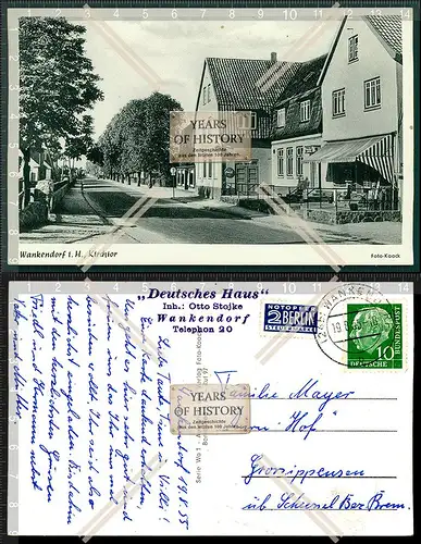 Orig. AK Bokhorst Wankendorf deutsches Haus Inhaber Otto Stojke Plön in Schles