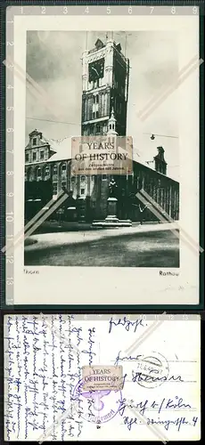 Orig. Foto AK Thorn Torun Westpreußen Marienwerder Rathaus 1940 Feldpost gelau