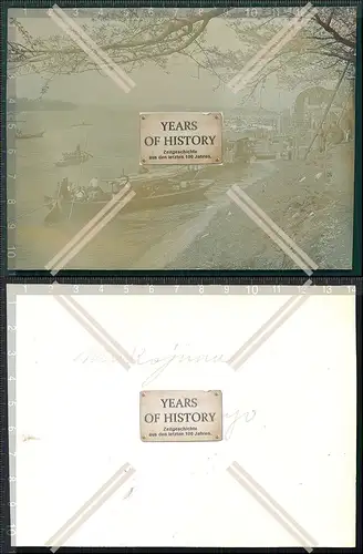 Orig. Foto Japan 1909 Stadt am Fluss Boote und vieles mehr genauere Beschreibun