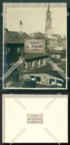 Orig. Foto Bunzlau 1933 Boleslawiec Bunzel Niederschlesien Polen Hinterhäuser