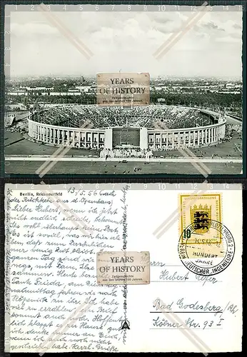 Orig. AK Berlin Olympiastadion Reichssportfeld Luftbild Fliegeraufnahme