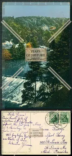 Orig. AK Hartenstein 1909 gel. b. Zwickau Forsthaus Prinzenhöhle im Hartenstei