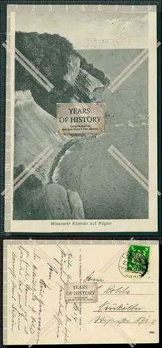 Orig. AK Rügen Wissower Klinken Kreideformation Nationalpark Jasmund 1924 gela