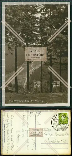 Orig. AK Waldbärenburg Kipsdorf im Erzgebirge der Heuweg 1932 gelaufen