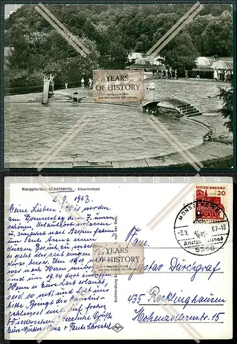 Orig. Foto AK Bad Münstereifel Schwimmbad 