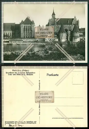 Orig. Foto AK Marienburg Zamek w Malborku Ordensburg Nogat Malbork Westpreußen