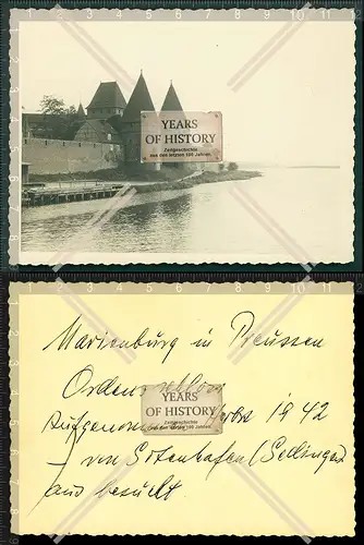 Orig. Foto  Marienburg Zamek w Malborku Ordensburg Nogat Malbork Westpreußen 1