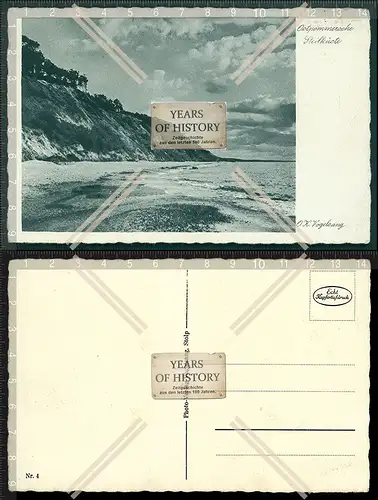 Orig. AK Steilküste in Ostpommern Stettin Danzig Rügen Ostsee 1936