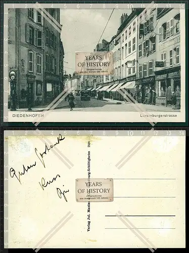 Orig. AK Diedenhofen Thionville Moselle Frankreich Luxemburger Straße 1939