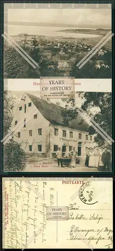 Orig. AK Herrsching Ammersee Gasthof Hotel Zur Post 1907 gel. Andechsstraße 1 