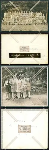 Orig. Foto  2x Schledehausen Osnabrück 1933 ein Mädchen Schülergruppe Ausflu