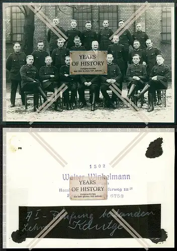 Orig. Foto Polizei Hamburg 1930 Uniform Gruppe A1 Prüfung bestanden Sicherheit