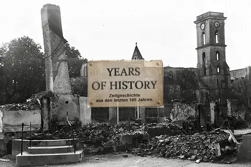 Foto kein Zeitgenössisches Original Zerstörte Kirche Frankreich Belgien 