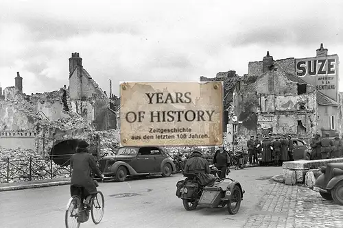 Foto kein Zeitgenössisches Original Motorrad Krad Fahrzeug Straßenansicht zerstö