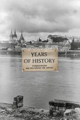 Foto kein Zeitgenössisches Original Fluss Kirche Straßenansicht Brücke Frankreic