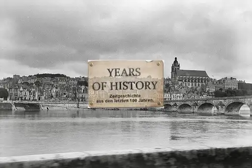 Foto kein Zeitgenössisches Original Fluss Kirche Straßenansicht Brücke Frankreic