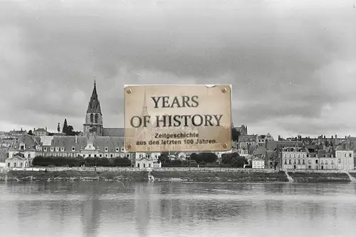 Foto kein Zeitgenössisches Original Fluss Kirche Straßenansicht Brücke Frankreic