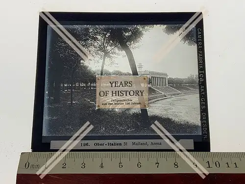 Orig. Glasdia Italien Ober – Italien Mailand Arena 