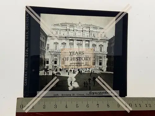 Orig. Glasdia Italien Riviera Genua Palazzo Ducale