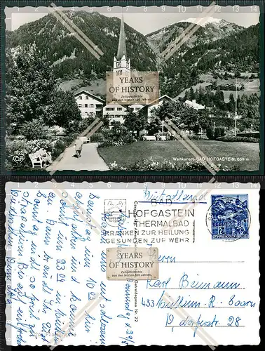 Orig. Foto AK Bad Hofgastein St. Johann im Pongau Dorf Ansicht mit Kirche