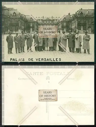 Orig. Foto AK Gruppenaufnahme Paris Frankreich Palais de Versailles