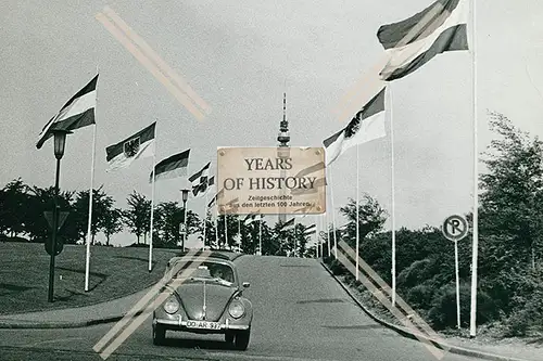 Foto Dortmund Gelände Straße vor Westfalenhalle Stadion BVB 1965-70 