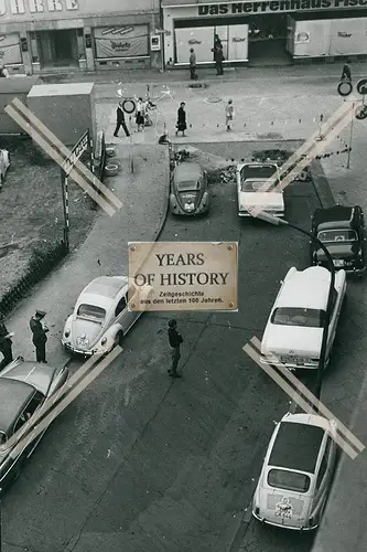 Foto Dortmund Sanierung Innenstadt 1960-70 vor Geschäft Buhrke u. Fischer Bekl