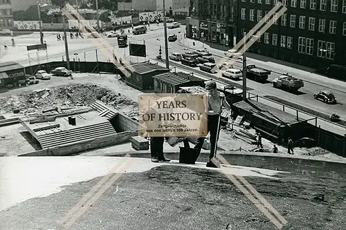 Foto Dortmund Sanierung der Innenstadt große Kreuzung 1960-70