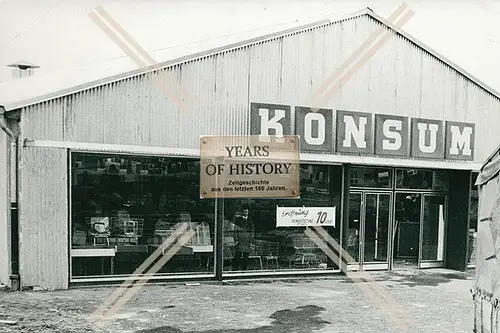 Foto Dortmund Konsum Hafenstraße Gleiwitzer Straße der erste Supermarkt 1960-