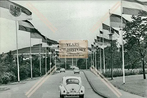 Foto Dortmund Gelände Straße vor Westfalenhalle Stadion BVB 1965-70