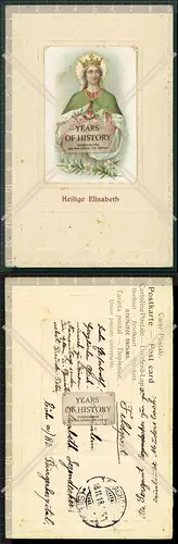 Orig. AK Präge heilige Elisabeth 1918 gelaufen