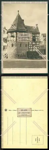 Orig. AK Stuttgart Schellentürmle alte Stadtmauer Katharinenstraße 1925