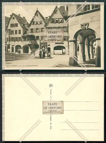 Orig. AK Stuttgart Altstadt Geiss Straße 1933