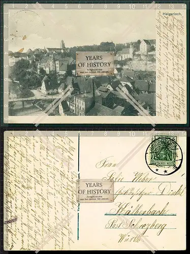 Orig. AK Haigerloch Zollernalbkreis 1911 gelaufen Panorama der Stadt