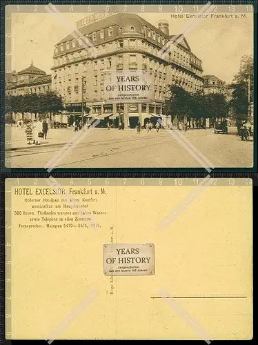 Orig. AK Frankfurt am Main Hotel Excelsior 1933 Nähe Bahnhof