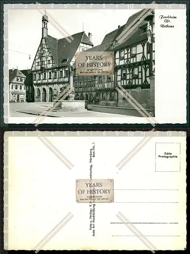 Orig. Foto AK Forchheim Oberfranken Rathaus