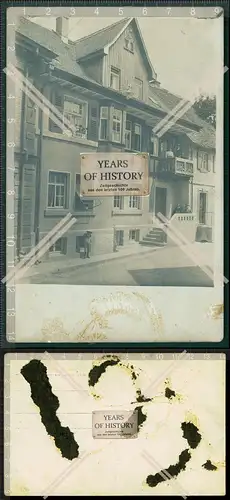 Orig. Foto AK Haus Ansicht in Baden-Württemberg vielleicht Pension Hotel 1925 