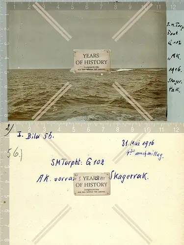 Foto S.M. Torpedoboot AK voraus am Skagerrak Kriegsschiff Kaiserliche Marine 19