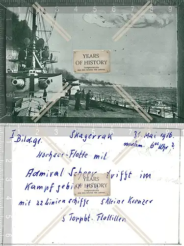 Foto Hochseeflotte Admiral Scheer Kampfgebiet Linienschiffe Kreuzer Torpedoboot