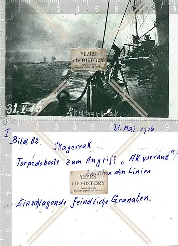 Foto Torpedoboote zum Angriff feindliche Granaten Skagerrak Kriegsschiff Kaiser