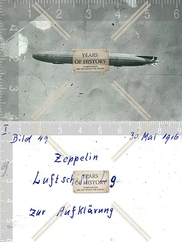 Foto Zeppelin Luftschiff L9 Aufklärung