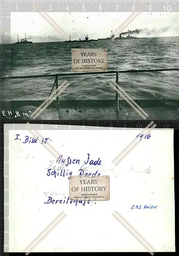 Foto S.M.S Kaiser Außen Jade Schilling Reede SMS Kriegsschiff Kaiserliche Marine