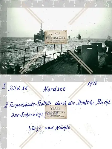 Foto Torpedoboots Flottille Sicherungsfahrt durch die deutsche Bucht Kriegsschi