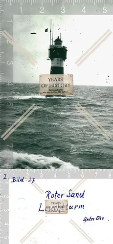 Foto -  Bremerhaven - Blick auf den Leuchtturm Roter Sand - an der Wesermündung